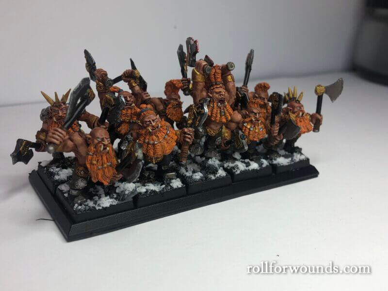 Berserker dwarves of fire canyon (painted)