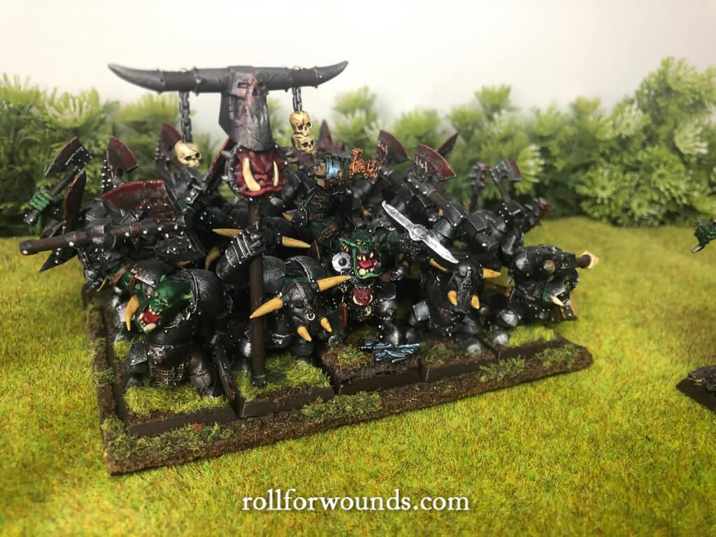 Grimgor Ironhide and his black orcs